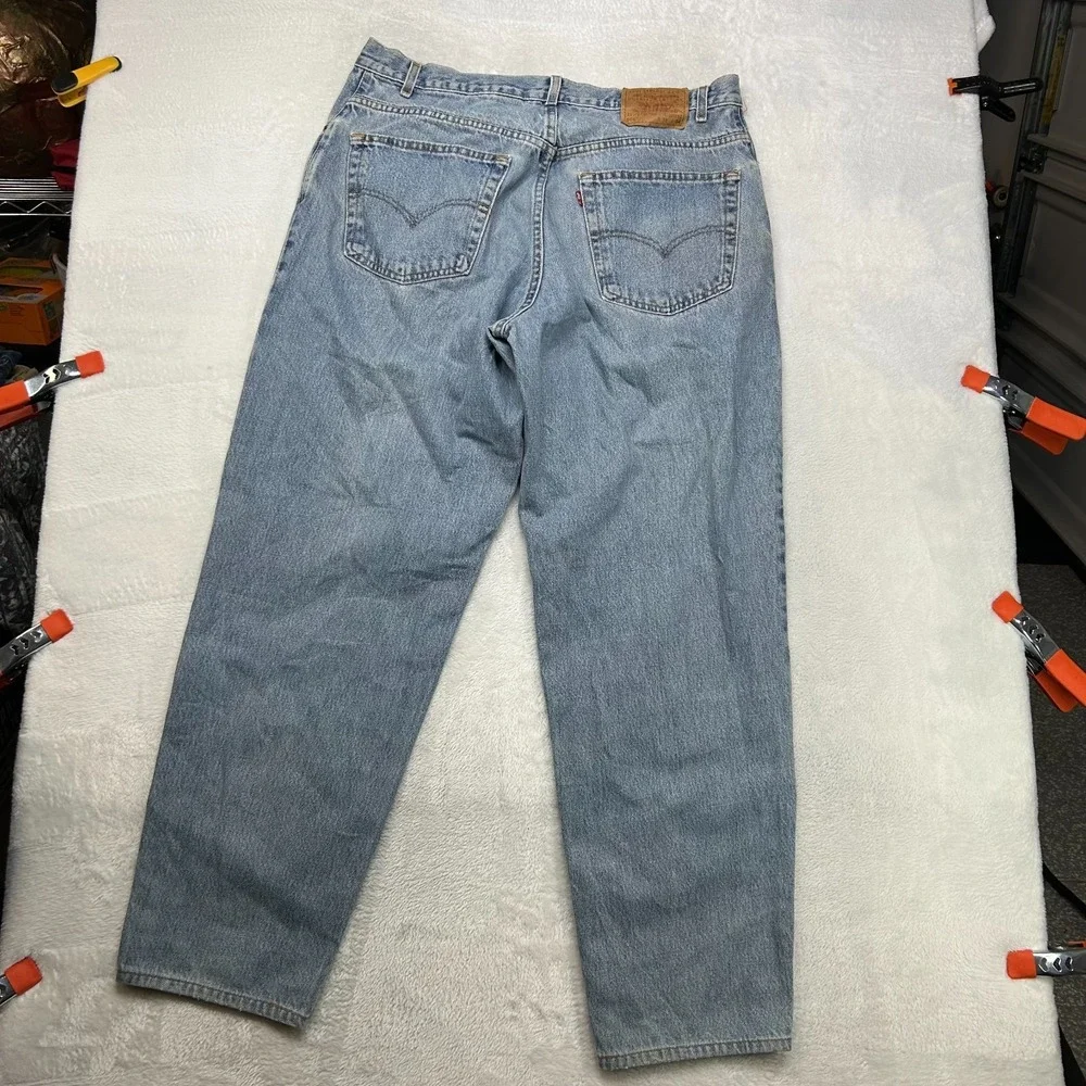 Levi's 560 Loose‎ Fit Tapered Leg Jeans Men Blue Denim Pockets Classic - 37X31.5